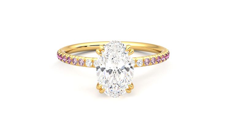 Taylor & Hart Damson Oval Engagement Ring 360 degree image 1