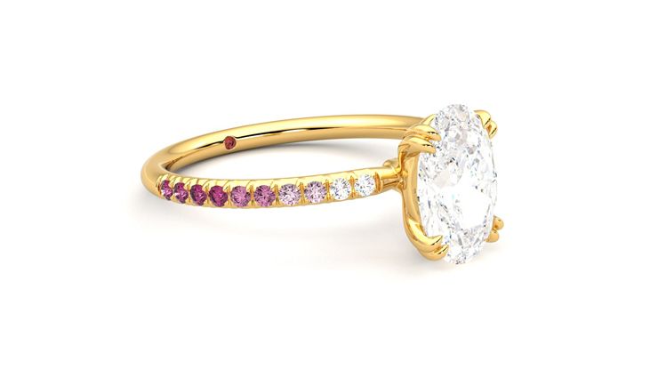 Taylor & Hart Damson Oval Engagement Ring 360 degree image 6
