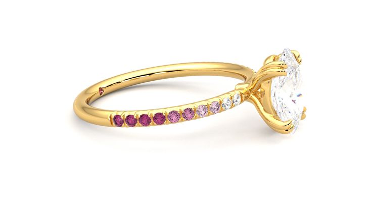 Taylor & Hart Damson Oval Engagement Ring 360 degree image 8