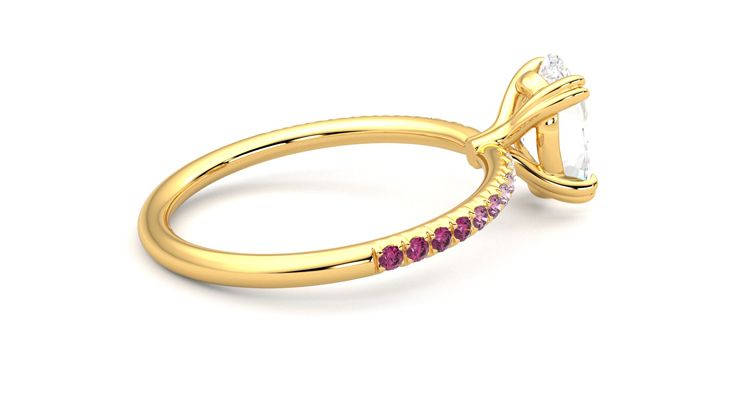 Taylor & Hart Damson Oval Engagement Ring 360 degree image 11