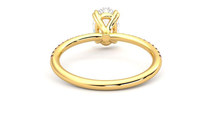 Taylor & Hart Damson Oval Engagement Ring 360 degree image 15