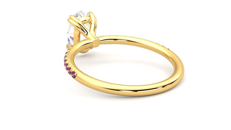 Taylor & Hart Damson Oval Engagement Ring 360 degree image 17