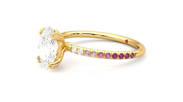 Taylor & Hart Damson Oval Engagement Ring 360 degree image 23