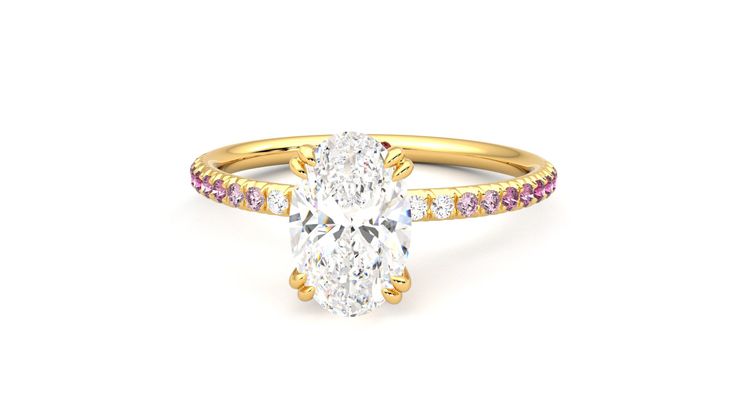 Taylor & Hart Damson Oval Engagement Ring 360 degree image 28