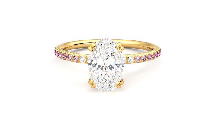 Taylor & Hart Damson Oval Engagement Ring 360 degree image 29