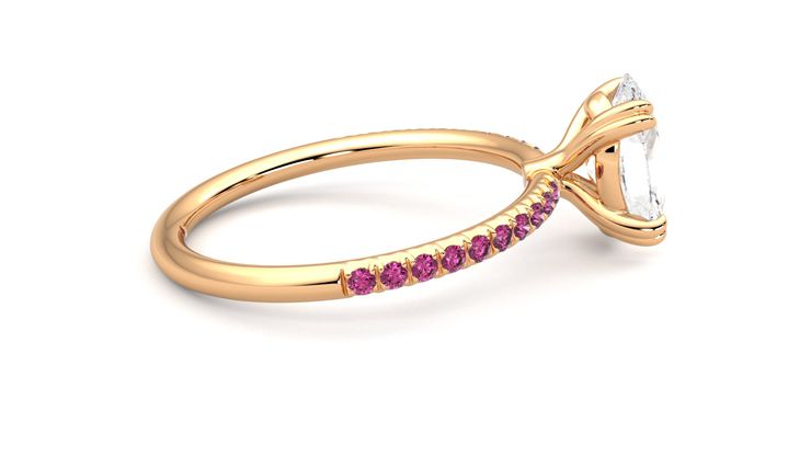 Taylor & Hart Damson Oval Engagement Ring 360 degree image 10