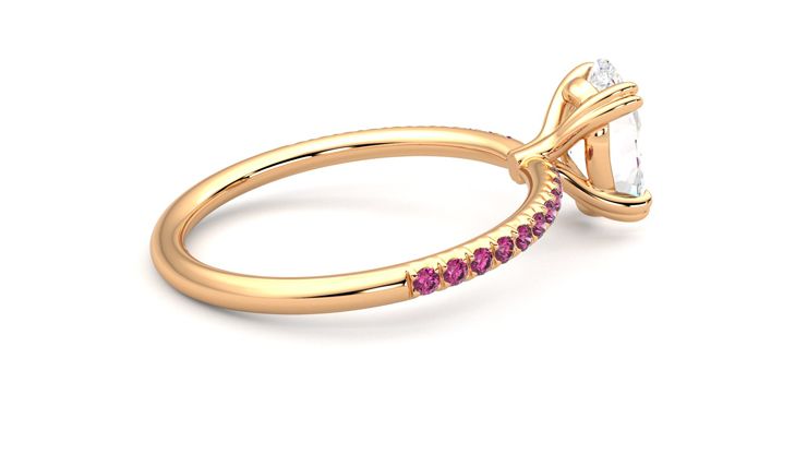 Taylor & Hart Damson Oval Engagement Ring 360 degree image 11