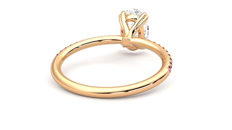 Taylor & Hart Damson Oval Engagement Ring 360 degree image 14