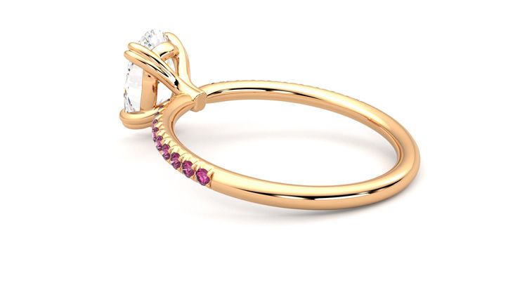 Taylor & Hart Damson Oval Engagement Ring 360 degree image 18