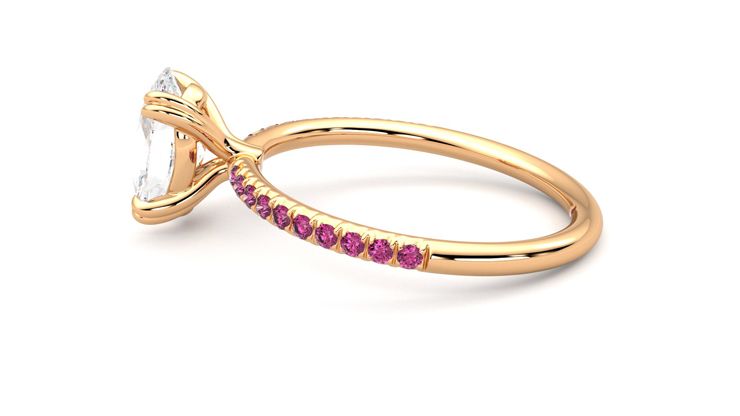 Taylor & Hart Damson Oval Engagement Ring 360 degree image 20