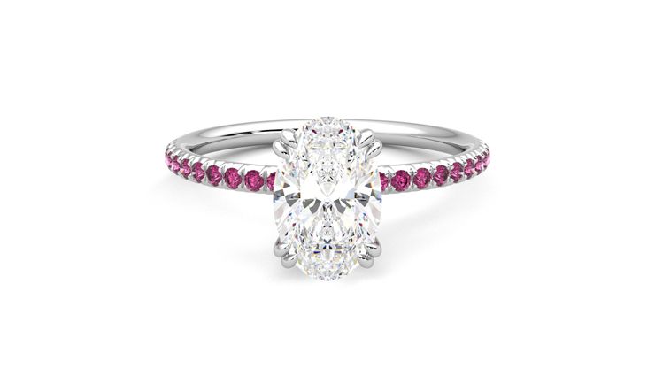 Taylor & Hart Damson Oval Engagement Ring 360 degree image 0