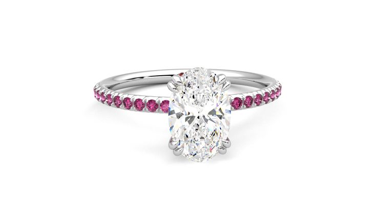 Taylor & Hart Damson Oval Engagement Ring 360 degree image 2