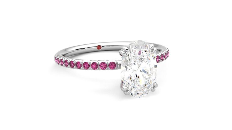 Taylor & Hart Damson Oval Engagement Ring 360 degree image 4
