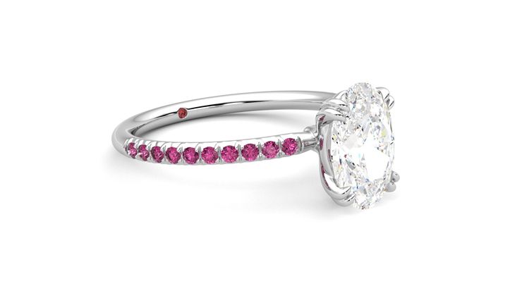 Taylor & Hart Damson Oval Engagement Ring 360 degree image 6