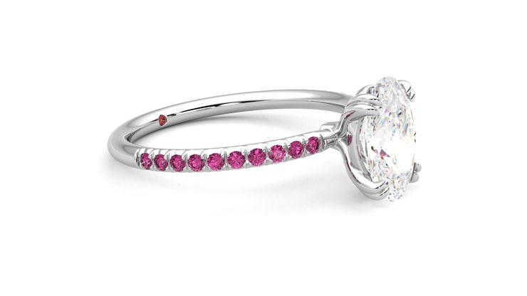 Taylor & Hart Damson Oval Engagement Ring 360 degree image 7