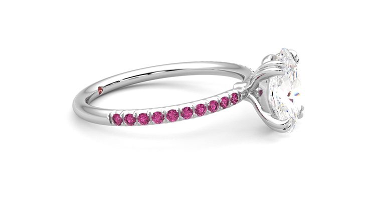 Taylor & Hart Damson Oval Engagement Ring 360 degree image 8