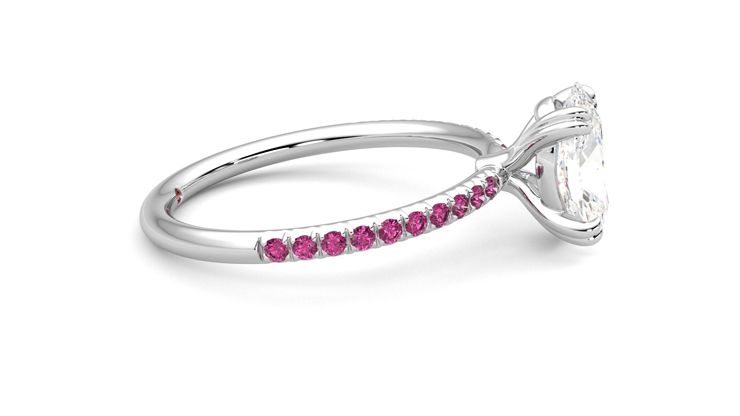 Taylor & Hart Damson Oval Engagement Ring 360 degree image 9