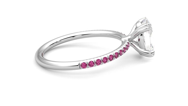 Taylor & Hart Damson Oval Engagement Ring 360 degree image 10