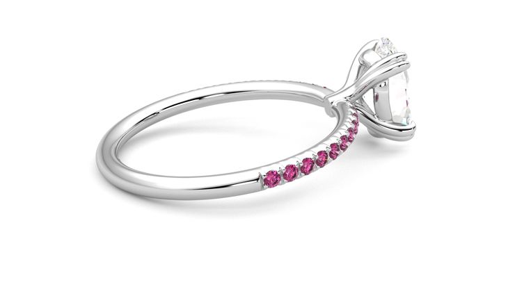 Taylor & Hart Damson Oval Engagement Ring 360 degree image 11