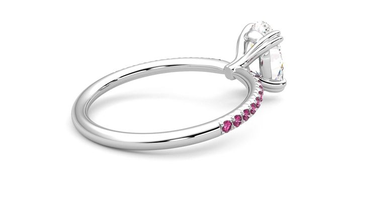 Taylor & Hart Damson Oval Engagement Ring 360 degree image 12