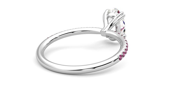 Taylor & Hart Damson Oval Engagement Ring 360 degree image 13