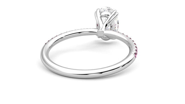 Taylor & Hart Damson Oval Engagement Ring 360 degree image 14