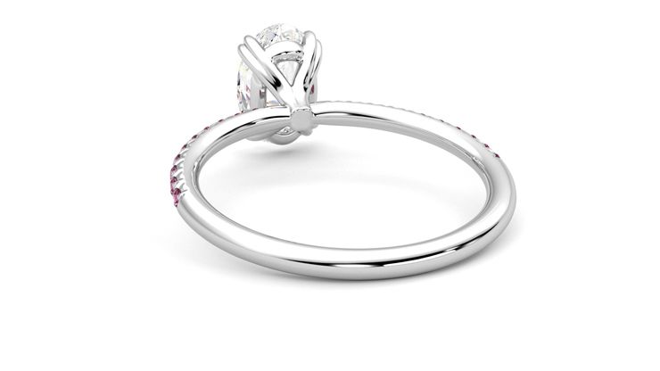 Taylor & Hart Damson Oval Engagement Ring 360 degree image 16