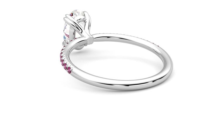Taylor & Hart Damson Oval Engagement Ring 360 degree image 17