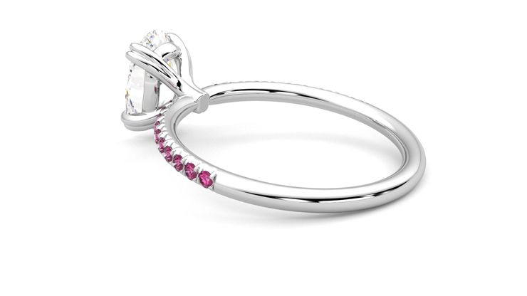 Taylor & Hart Damson Oval Engagement Ring 360 degree image 18