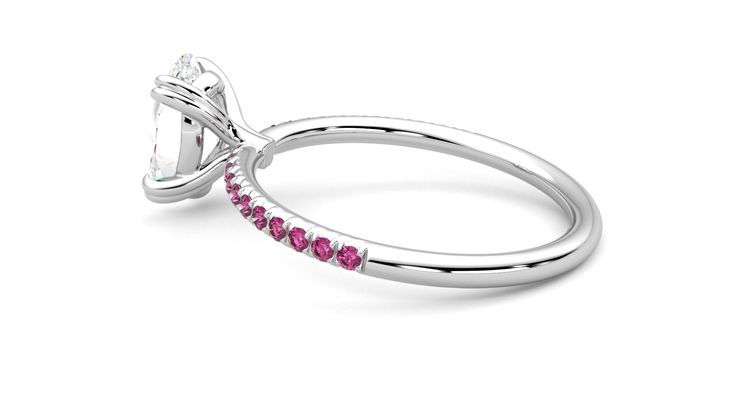 Taylor & Hart Damson Oval Engagement Ring 360 degree image 19