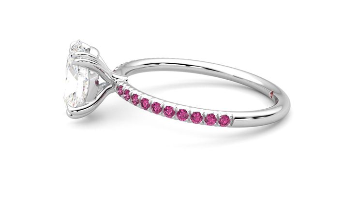 Taylor & Hart Damson Oval Engagement Ring 360 degree image 21