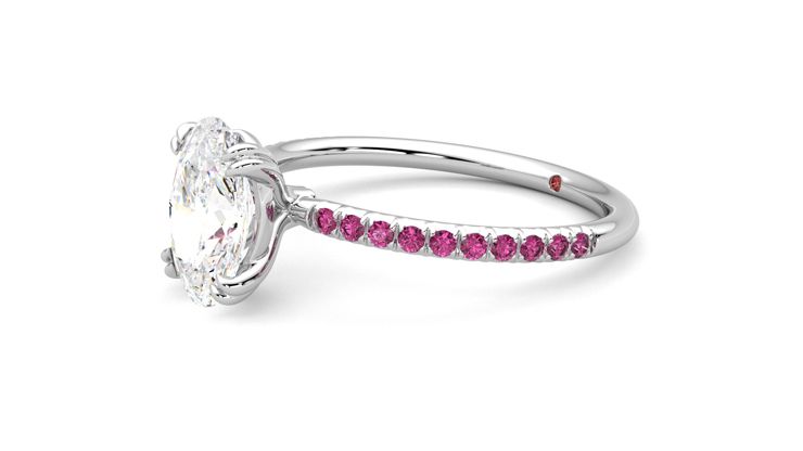 Taylor & Hart Damson Oval Engagement Ring 360 degree image 23