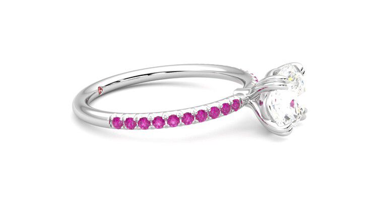 Taylor & Hart Damson Round Engagement Ring 360 degree image 8