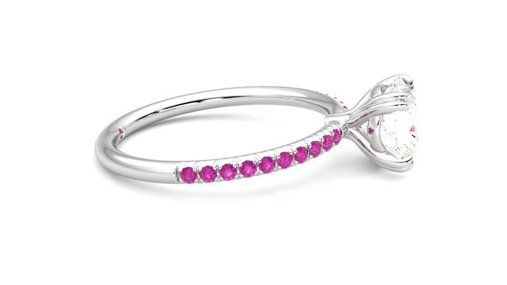 Taylor & Hart Damson Round Engagement Ring 360 degree image 9