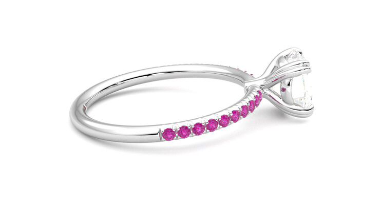 Taylor & Hart Damson Round Engagement Ring 360 degree image 10