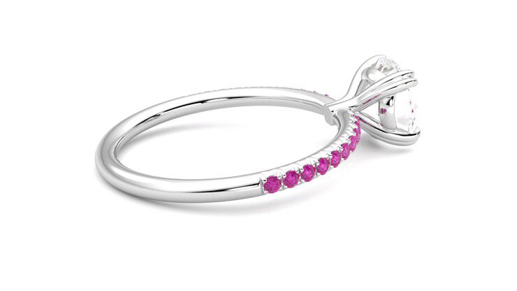 Taylor & Hart Damson Round Engagement Ring 360 degree image 11