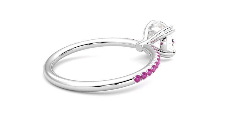 Taylor & Hart Damson Round Engagement Ring 360 degree image 12