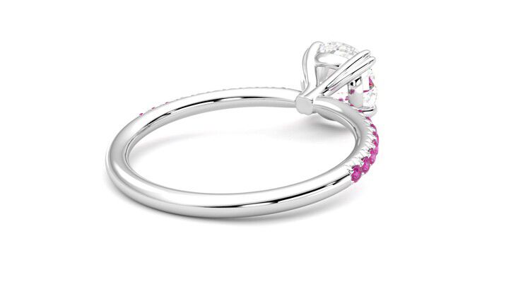 Taylor & Hart Damson Round Engagement Ring 360 degree image 13