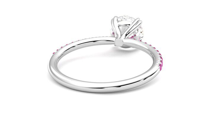 Taylor & Hart Damson Round Engagement Ring 360 degree image 14