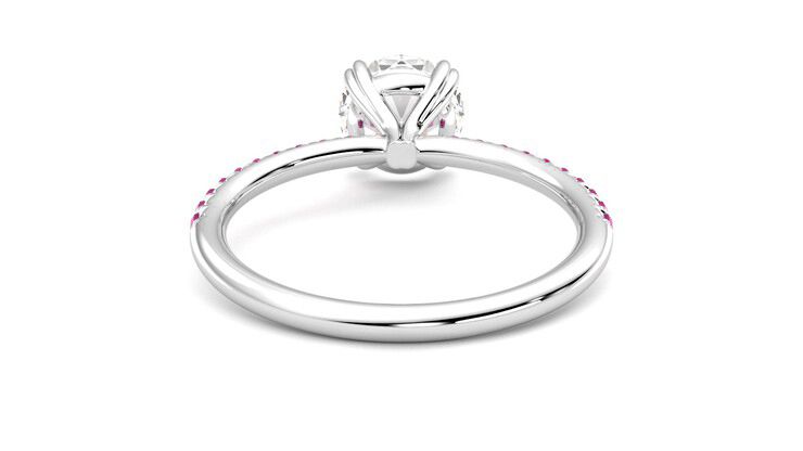 Taylor & Hart Damson Round Engagement Ring 360 degree image 15