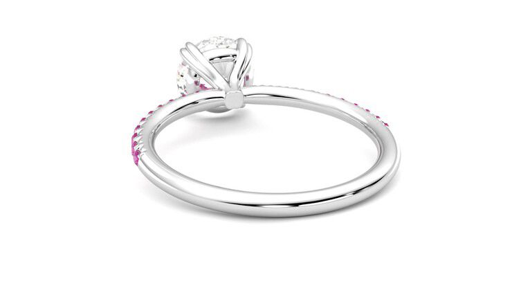 Taylor & Hart Damson Round Engagement Ring 360 degree image 16