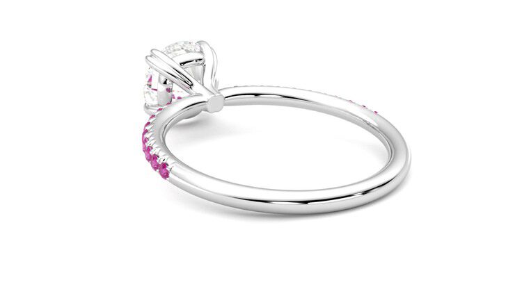 Taylor & Hart Damson Round Engagement Ring 360 degree image 17