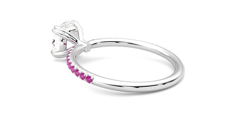 Taylor & Hart Damson Round Engagement Ring 360 degree image 18