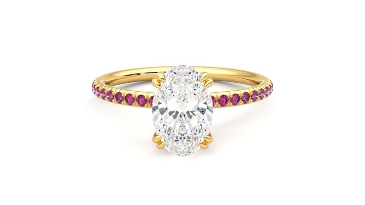 Taylor & Hart Damson Oval Engagement Ring 360 degree image 0