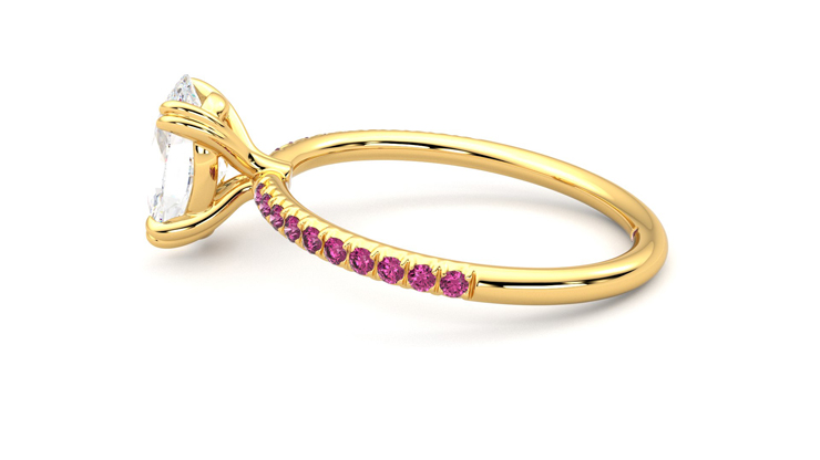 Taylor & Hart Damson Oval Engagement Ring 360 degree image 20
