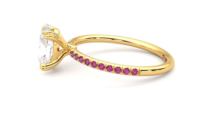 Taylor & Hart Damson Oval Engagement Ring 360 degree image 21