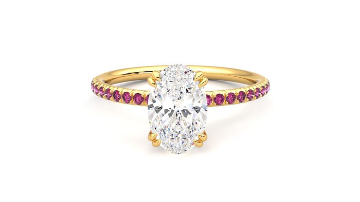 Taylor & Hart Damson Oval Engagement Ring 360 degree image 29