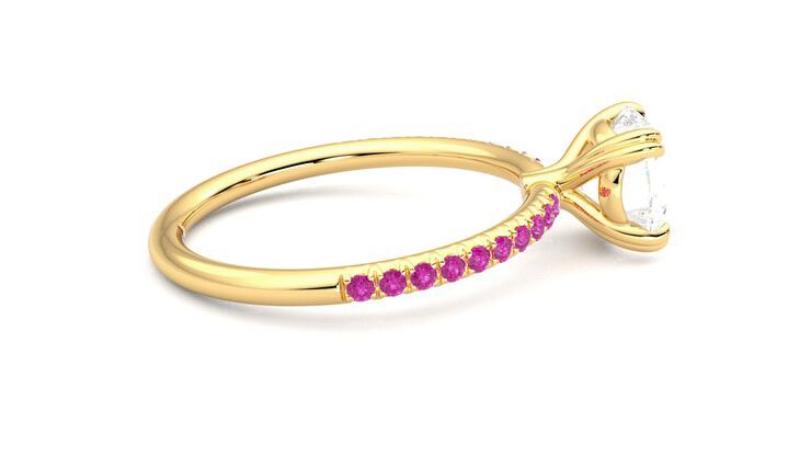 Taylor & Hart Damson Round Engagement Ring 360 degree image 10