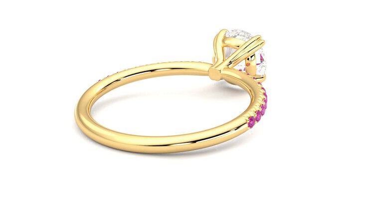 Taylor & Hart Damson Round Engagement Ring 360 degree image 13