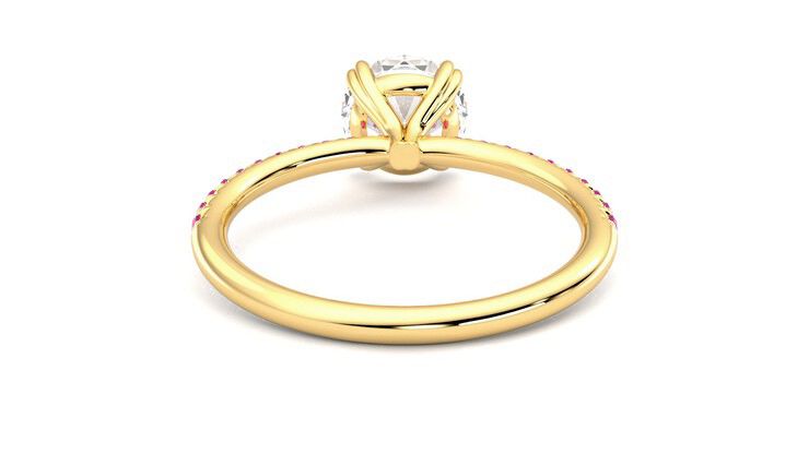 Taylor & Hart Damson Round Engagement Ring 360 degree image 15
